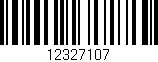 Código de barras (EAN, GTIN, SKU, ISBN): '12327107'