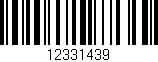 Código de barras (EAN, GTIN, SKU, ISBN): '12331439'