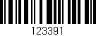 Código de barras (EAN, GTIN, SKU, ISBN): '123391'