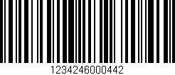 Código de barras (EAN, GTIN, SKU, ISBN): '1234246000442'