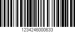 Código de barras (EAN, GTIN, SKU, ISBN): '1234246000633'