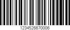 Código de barras (EAN, GTIN, SKU, ISBN): '1234526670006'