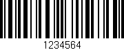 Código de barras (EAN, GTIN, SKU, ISBN): '1234564'