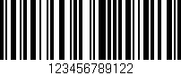 Código de barras (EAN, GTIN, SKU, ISBN): '123456789122'