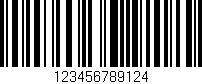 Código de barras (EAN, GTIN, SKU, ISBN): '123456789124'