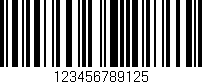 Código de barras (EAN, GTIN, SKU, ISBN): '123456789125'
