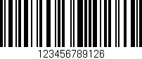 Código de barras (EAN, GTIN, SKU, ISBN): '123456789126'