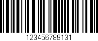 Código de barras (EAN, GTIN, SKU, ISBN): '123456789131'