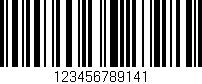 Código de barras (EAN, GTIN, SKU, ISBN): '123456789141'