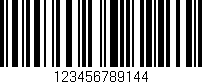 Código de barras (EAN, GTIN, SKU, ISBN): '123456789144'