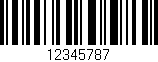 Código de barras (EAN, GTIN, SKU, ISBN): '12345787'