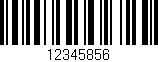 Código de barras (EAN, GTIN, SKU, ISBN): '12345856'