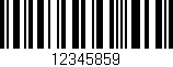 Código de barras (EAN, GTIN, SKU, ISBN): '12345859'