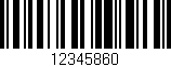 Código de barras (EAN, GTIN, SKU, ISBN): '12345860'