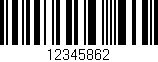 Código de barras (EAN, GTIN, SKU, ISBN): '12345862'