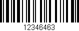 Código de barras (EAN, GTIN, SKU, ISBN): '12346463'