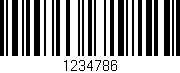 Código de barras (EAN, GTIN, SKU, ISBN): '1234786'