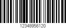 Código de barras (EAN, GTIN, SKU, ISBN): '12348956120'
