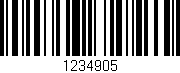 Código de barras (EAN, GTIN, SKU, ISBN): '1234905'