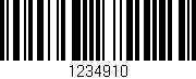 Código de barras (EAN, GTIN, SKU, ISBN): '1234910'