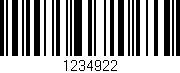 Código de barras (EAN, GTIN, SKU, ISBN): '1234922'