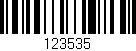 Código de barras (EAN, GTIN, SKU, ISBN): '123535'