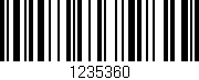 Código de barras (EAN, GTIN, SKU, ISBN): '1235360'