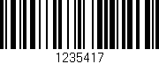 Código de barras (EAN, GTIN, SKU, ISBN): '1235417'
