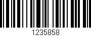 Código de barras (EAN, GTIN, SKU, ISBN): '1235858'
