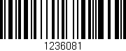 Código de barras (EAN, GTIN, SKU, ISBN): '1236081'