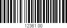 Código de barras (EAN, GTIN, SKU, ISBN): '12361.00'