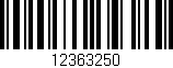 Código de barras (EAN, GTIN, SKU, ISBN): '12363250'