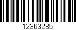 Código de barras (EAN, GTIN, SKU, ISBN): '12363285'