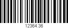 Código de barras (EAN, GTIN, SKU, ISBN): '12364.36'