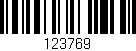 Código de barras (EAN, GTIN, SKU, ISBN): '123769'