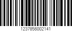 Código de barras (EAN, GTIN, SKU, ISBN): '1237856002141'