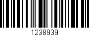 Código de barras (EAN, GTIN, SKU, ISBN): '1238939'