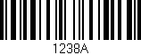 Código de barras (EAN, GTIN, SKU, ISBN): '1238A'