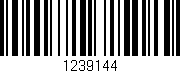 Código de barras (EAN, GTIN, SKU, ISBN): '1239144'