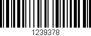 Código de barras (EAN, GTIN, SKU, ISBN): '1239378'