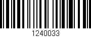 Código de barras (EAN, GTIN, SKU, ISBN): '1240033'