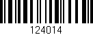 Código de barras (EAN, GTIN, SKU, ISBN): '124014'