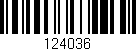 Código de barras (EAN, GTIN, SKU, ISBN): '124036'
