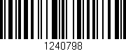Código de barras (EAN, GTIN, SKU, ISBN): '1240798'