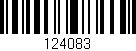 Código de barras (EAN, GTIN, SKU, ISBN): '124083'
