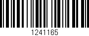 Código de barras (EAN, GTIN, SKU, ISBN): '1241165'