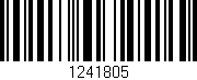 Código de barras (EAN, GTIN, SKU, ISBN): '1241805'