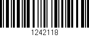 Código de barras (EAN, GTIN, SKU, ISBN): '1242118'