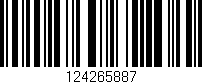 Código de barras (EAN, GTIN, SKU, ISBN): '124265887'