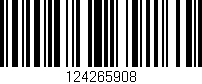 Código de barras (EAN, GTIN, SKU, ISBN): '124265908'